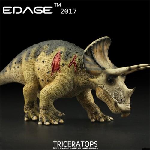 EDAGE Triceratops Ceratops Figure Ceratopsidae Dinosaur Toys Animal Collector Decoration Adults Gift