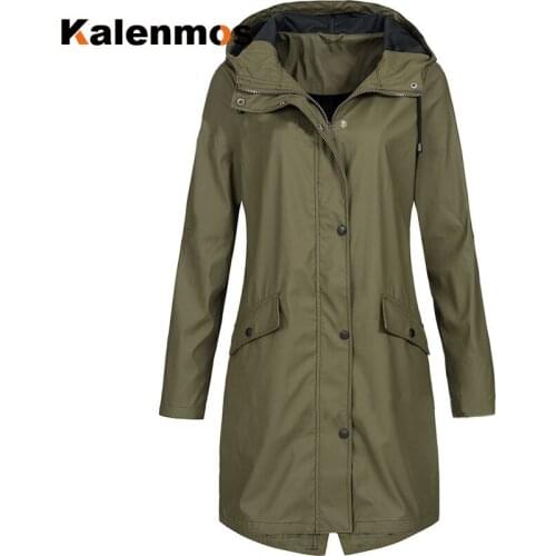 Kalenmos Women's Raincoats With A Hood