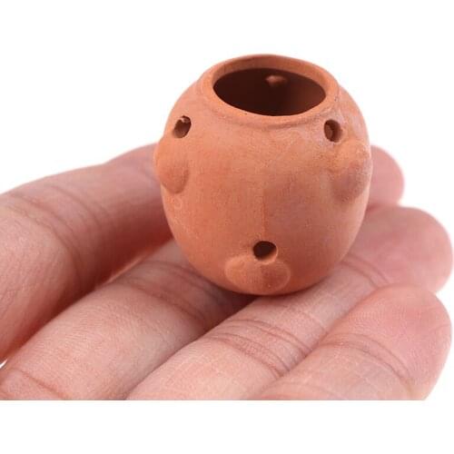 Mini Ceramics Flowerpot Simulation Furniture Flower Pot for Doll House Decoration 1/12 Dollhouse Miniature Accessories