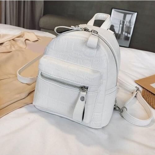 Stone Pattern Mini Backpack Water Resistant Bag for Girls Travel Shopping Best Sale-WT