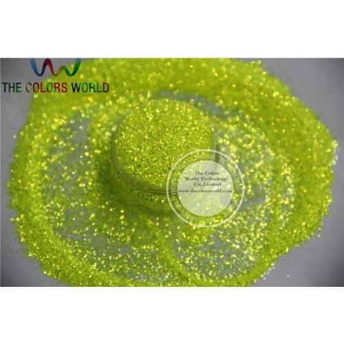 NO.33 0.4mm size Shinning Rainbown Light Yellow Colorful Glitter Powder free shipping
