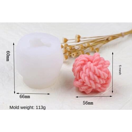 New Product Candle Mold Three-dimensional Yarn Ball Silicone Mold Resin Molds Candle Making Supplies Candle Molds Clay Mold
