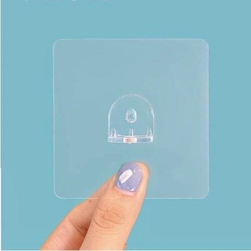 6pcs Traceless Paste type Clothes Cabine Storage Shelf Support organizer Kitchen Plate bracket Wall Hanger Bathroom Accessories