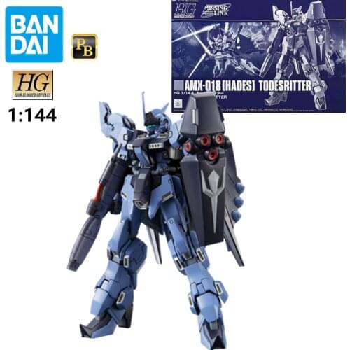 Originele BANDAI HGUC PB 1/144 AMX-018 Death Knight Gundam 5061038 Assembly Model Collection Plastic Building Painting Model Toy