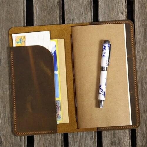 Personalized leather midori travelers notebook / midori style leather journal / Midori travelers notebook cover FREE 3 inserts