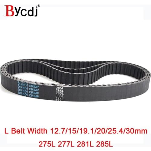 Trapezoid L Timing belt C=275/277/281/285 Width 050/12.7mm 075/19.1mm 25.4mm Synchronous Belt 275L 277L 281L 285L
