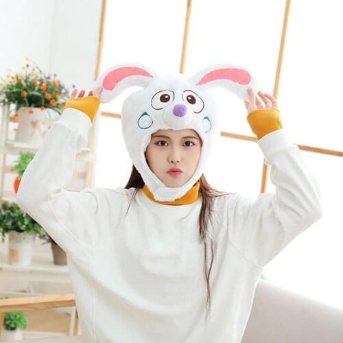 Cap Lovely Cartoon Bunny Design Photo Props Plush Headgear Hat Fashion Accessories Photo Prop for Cosplay