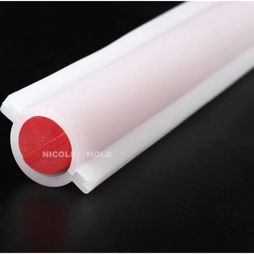 Nicole Silicone Soap Mold Fine Cylindrical Handmade Swirl Soaps Decoration Tool Tube Mould