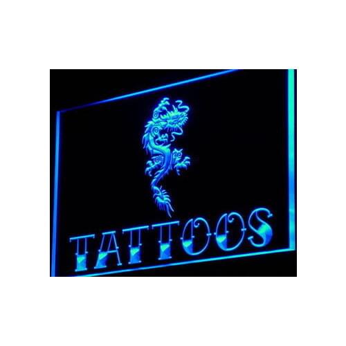 I932 Tattoos Chinese Dragon Home Decor New Light Signs On/Off Swtich 20+ Colors 5 Sizes