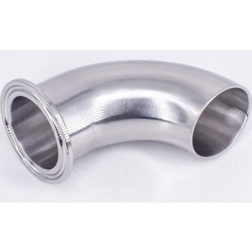 12.7-108mm OD Butt Weld x 1.5" 2" - 4" Tri Clamp 90 Degree Elbow SUS304/316 Stainless Sanitary Pipe Fitting Homebrew