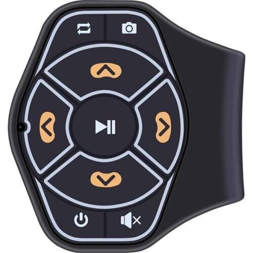 Universal Wireless Car Steering Wheel Button Remote Control Bluetooth 4.0 Hands-free Multimedia Player Button for IOS Android