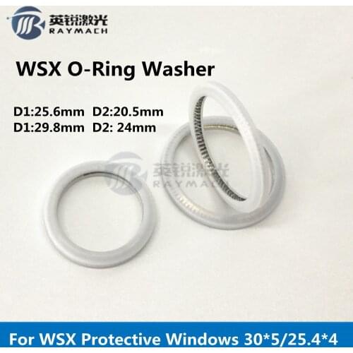 Seal Ring Fiber Laser Parts Dia.29.8mm/25.6mm used for WSX Fiber Head 30*5/25.4*4mm Protective Windows
