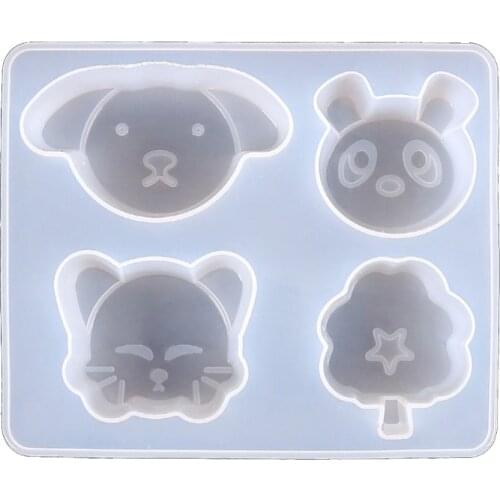 W0YA DIY Craft Animal Series Jewelry Epoxy Resin Mold Earrings Pendant Silicone Mould
