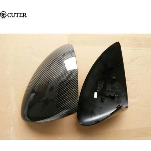 Carbon Fiber Replacement Mirror Cap Rear View Mirror Cover For Porsche Cayenne 958 13-15 Free shipping