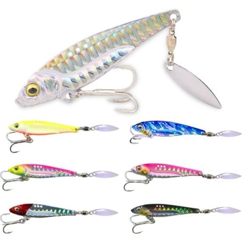1PCS 7G/12G/17G VIB Vibration Wobblers Fishing Lures Artificial Hard Bait Japanese Sinking Swimbait Winter Ice Fishing Tackle