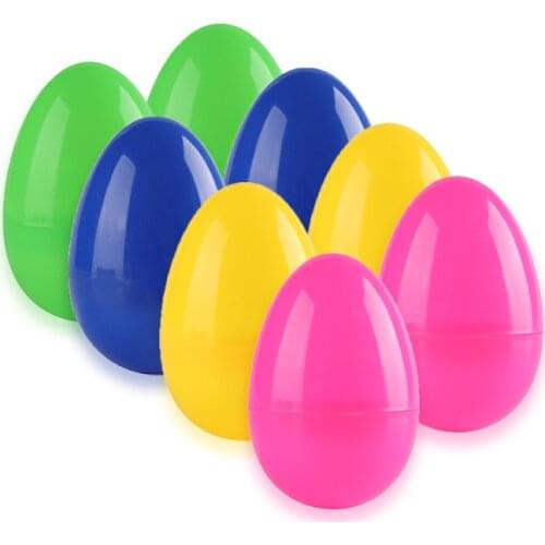 12Pcs Easter Eggs Fillable Surprise Gift Chocolate Assortment DIY Toy Kids Easter Theme Party Favor New Year Decor