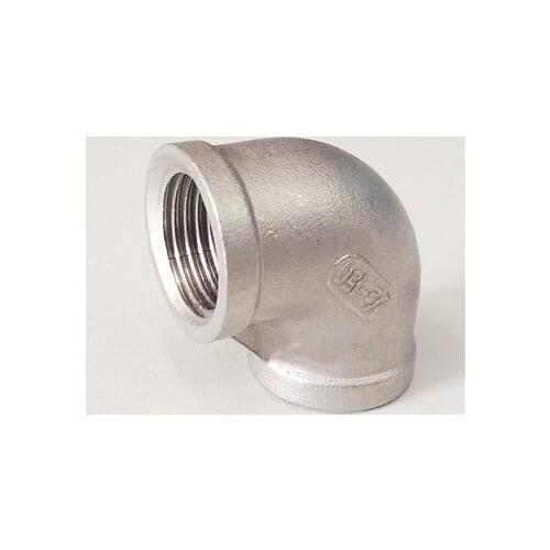 3/4" BSP Female Thread 304 Stainless Steel 90 Degree Elbow Pipe Fitting Connector water oil air