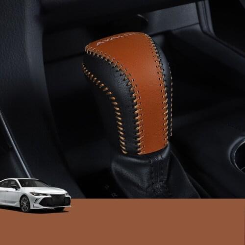 Gear cover modified special gear set gear set decorative leather hand brake gear set car Accessories For Toyota AVALON 2019 2020