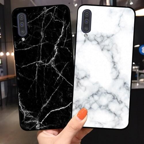 Fashion marble texture for Fundas Samsung Galaxy A7 2018 Case A750 A50 A20 A20E A10 A30 s A40 A50S A60 A70 A530 A8 A21S Cases