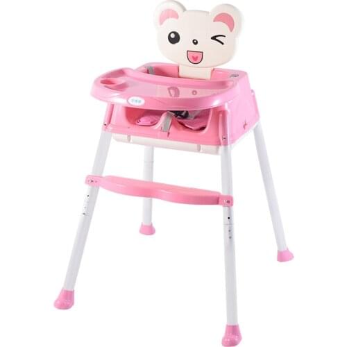 Childrens dining table and chairs baby eating stool rice seat portable folding multi-functional children learning chair baby