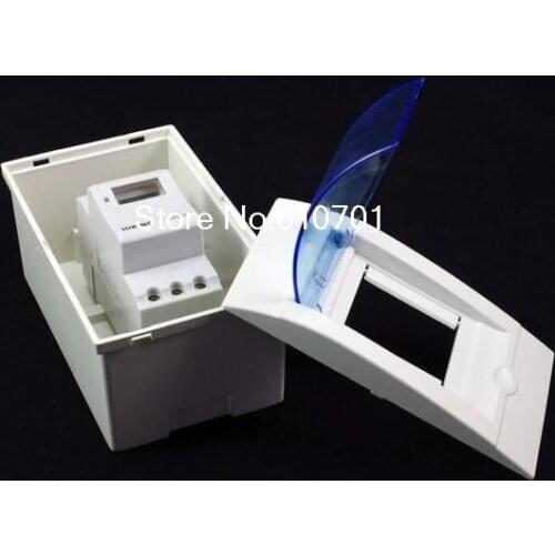 DIN Rrail Digital Programmable Timer TP8A16 THC15A AHC15A 12V/24V/48VDC 110/220V 16A Time Relay w Weather Proof Distribution Box