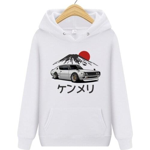 Graphic Mens Hoodies Car GTR Hooded Skyline Japanese Car Stylish Brand Women Men Sweatshirts Mens Jacket Streetwear