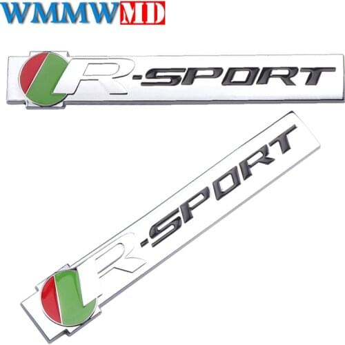 3D metal Zinc alloy R SPORT Emblem Badges Car Body decoration sticker car styling Decal For Jaguar XK XF XJ XFR Auto Accessories