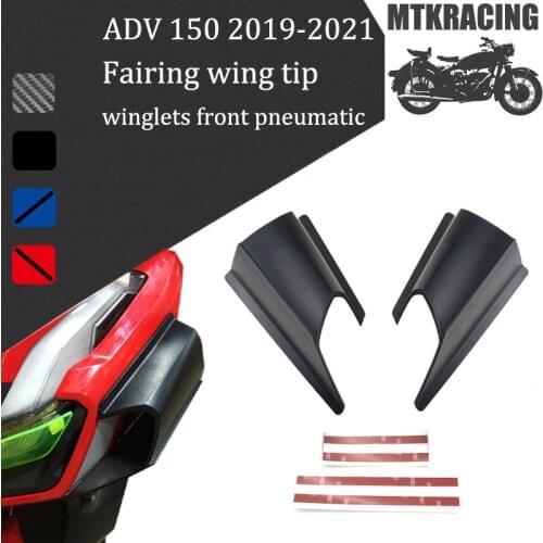 MTKRACING FOR HONDA ADV 150 ADV150 Front motorcycle aerodynamic fairing winglets Carbon fiber cover protection guards 2019-2020