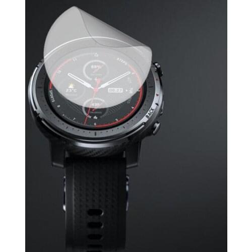 Soft Clear Protective Film Guard For Xiaomi Huami Amazfit Stratos 3 Watch Stratos3 Smartwatch Screen Protector Cover (Not Glass)