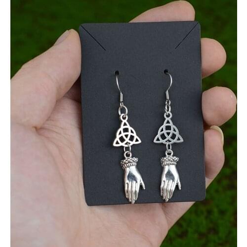 Nordic Celtics With Hand Earring For Women Gothic Witch Earring Jewelry