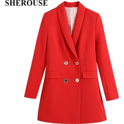 2021 New Blazer Women Buttoned Long Sleeve Loose Oversize Blazers Chic Lady Fashion Casual Suit Women