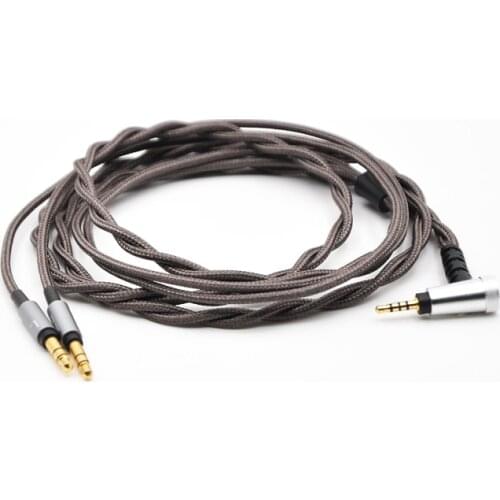 Newest For Sony MDR-Z7 Z1R headphone balance cable D7100 D7200 D600 2.5/4.4mm Single crystal copper silver-plated upgrade cable