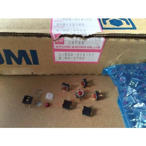 Original new 100% touch switch key switch 6*6*4.5 gold-plated foot gold contact waterproof and dust-proof SOR-121HS