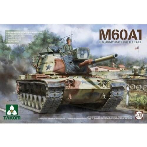 TAKOM 2132 1/35 M60A1 U.S.ARMY MAIN BATTLE TANK NEW 2020 COME OUT - Scale Model Kit
