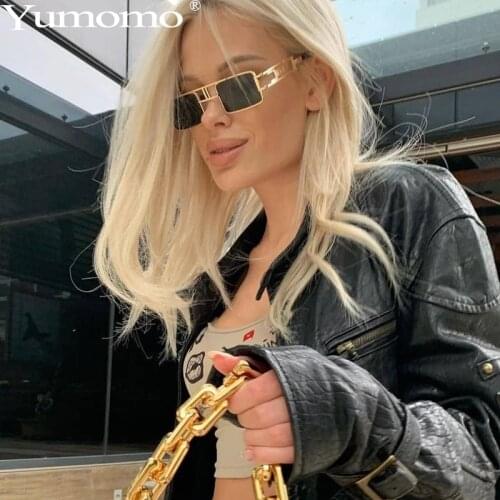 2021 New Square Steampunk Sunglasses Women Men Punk Sun Glasses Driving Sunglasses Brand Designer Metal Frames UV400