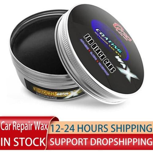 Senior Black Car Wax Polish Paint Care Waterproof Scratch Repair Car Maintenance Crystal Hard Car Wax Polish Scratch Remover