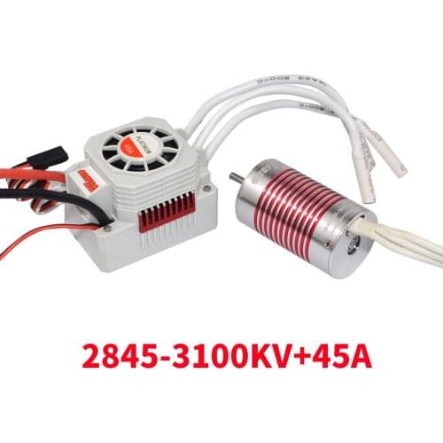 Surpass Hobby 2845 F540 3650 3660 3665 Waterproof Brushless Motor + 45A/60A ESC for 1/10 1/14 RC Car