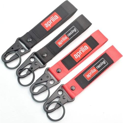 Universal Motorcycle embroidery keychain keyRing For Aprilia RSV4 RS4 GPR125 GPR150 RS125 RS250 Tuonov4