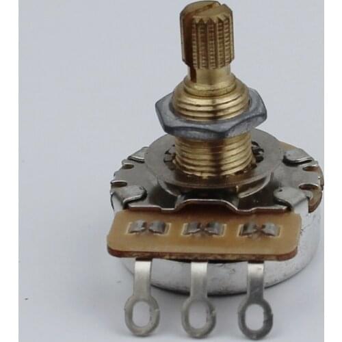 1Pcs GUYKER Guitar Series A250K Brass Shaft Audio Potentiometers/Pots For Bass