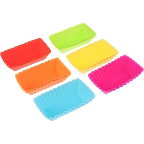 12pcs Silicone Bakeware Muffin Mold 3d Cake Decorating Tools Silicone Molds for Baking Shape Cake Muffin Mold Tray