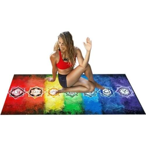 7 Chakra Bohemia Blanket Tapestry Summer Beach Towel Yoga Mat Pad