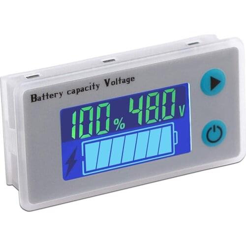 10-100V Digital Battery Remaining Capacity Tester Voltage Monitor Meter Analyzer Lithium Battery Capacity Indicator Detector Tes