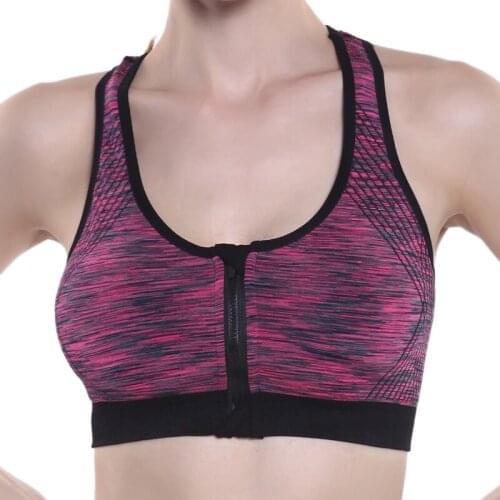 Women High Stretch Breathable Bra Top Padded Fitness Bra Seamless Crop Top Bra