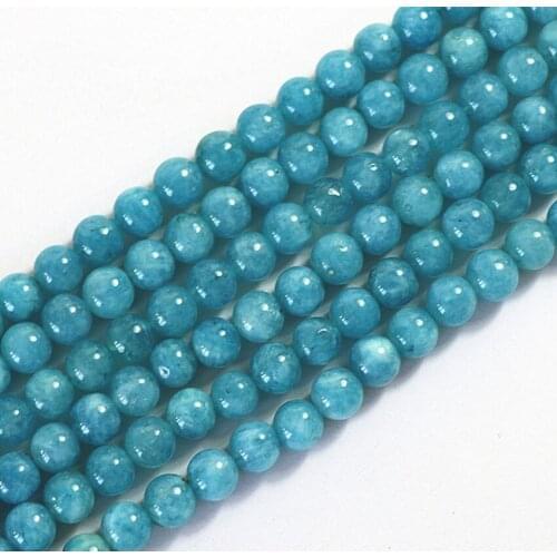 Natural Round Stone Chalcedony Loose Beads Jades Arrival 6mm 8mm 10mm 12mm Elegant Women Jewelry Making Finding 15 Inches B105