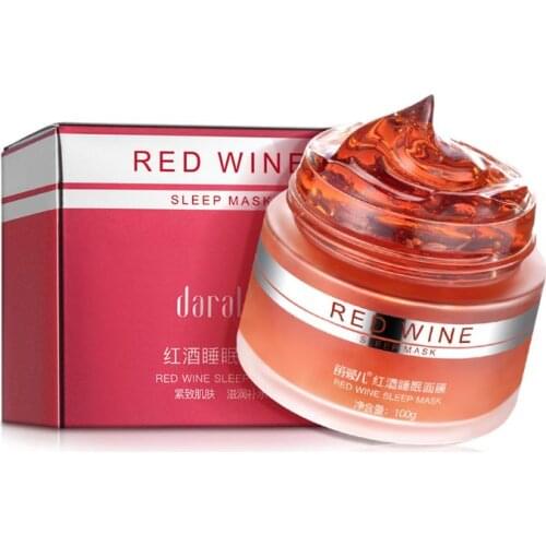 Red Wine Sleeping Mask Moisturizing Night Cream Anti Wrinkle Nutrition Care 50JF