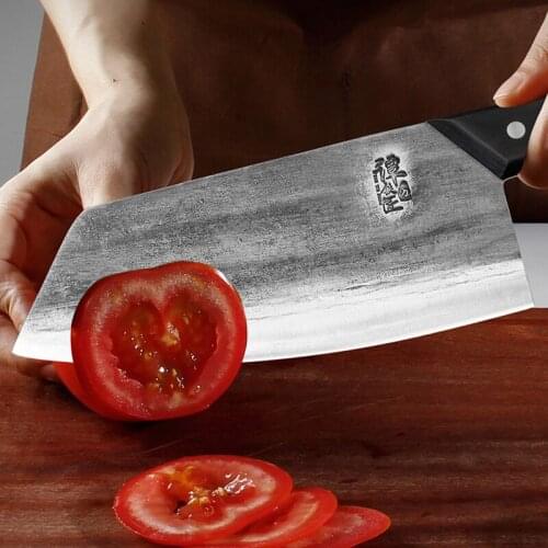 Hand-forged kitchen knife Household slicing knife Old-fashioned kitchen knife Special ultra-fast and sharp kitchen Tang knife