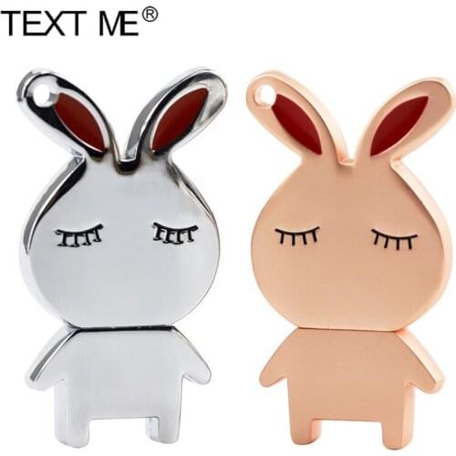 TEXT ME Metal 32GB usb 2.0 Flash Disk Pendrive 64GB 2.0 usb Memory Stick 16GB 8GB 4GB USB Stick Pendrive Metal