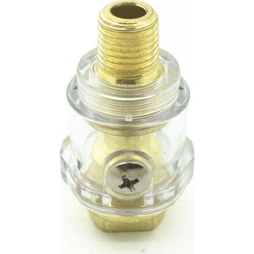 1/4'' NPT Mini InLine Oiler Lubricator for Pneumatic Tool Air Compressor Parts Automatic Oiling with Filter