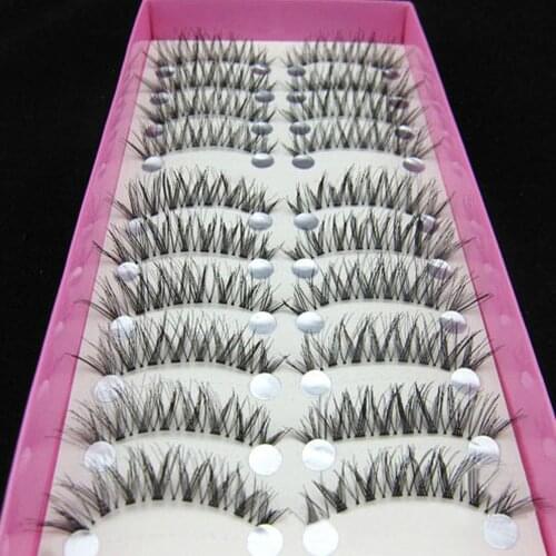 Fashion eyelash 10 Pairs Natural Black Long Cross Thick False Eyelashes Party Eye Makeup tool