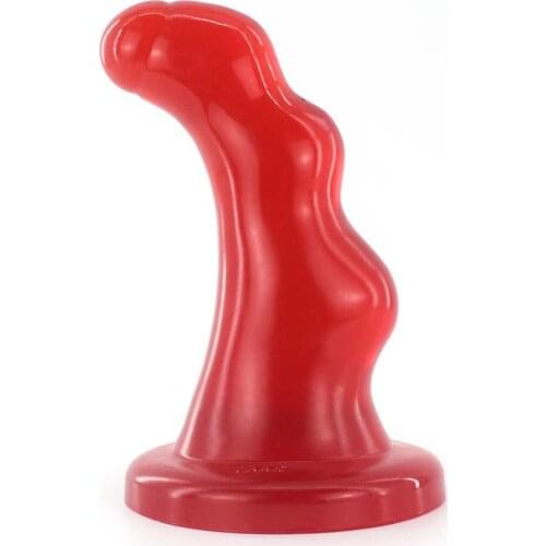 NNSX Convex Curved Big Huge Penis Wine Red Color Stimulation Pleasure Waterproof Dildo for women men masturbation anal plug sex